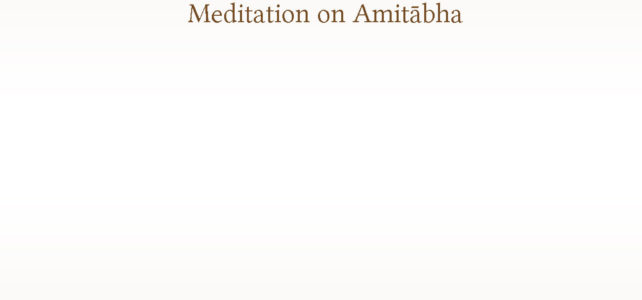 Meditation on Amitābha