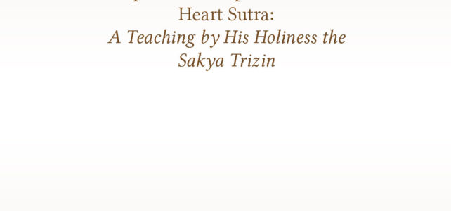 Emptiness as Expressed in the Heart Sutra