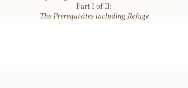 Opening the Door to the Dharma Part I of II