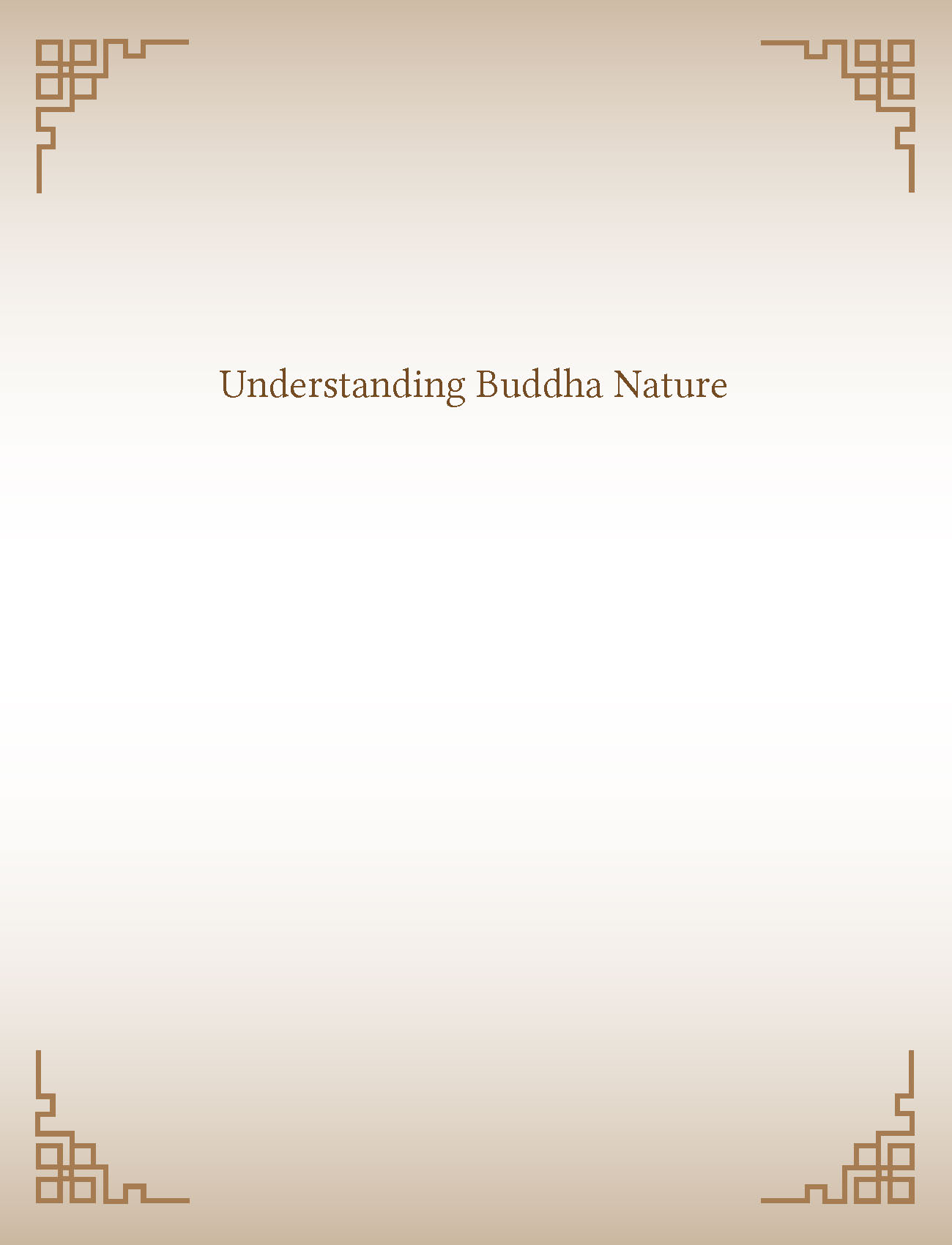 Understanding Buddha Nature
